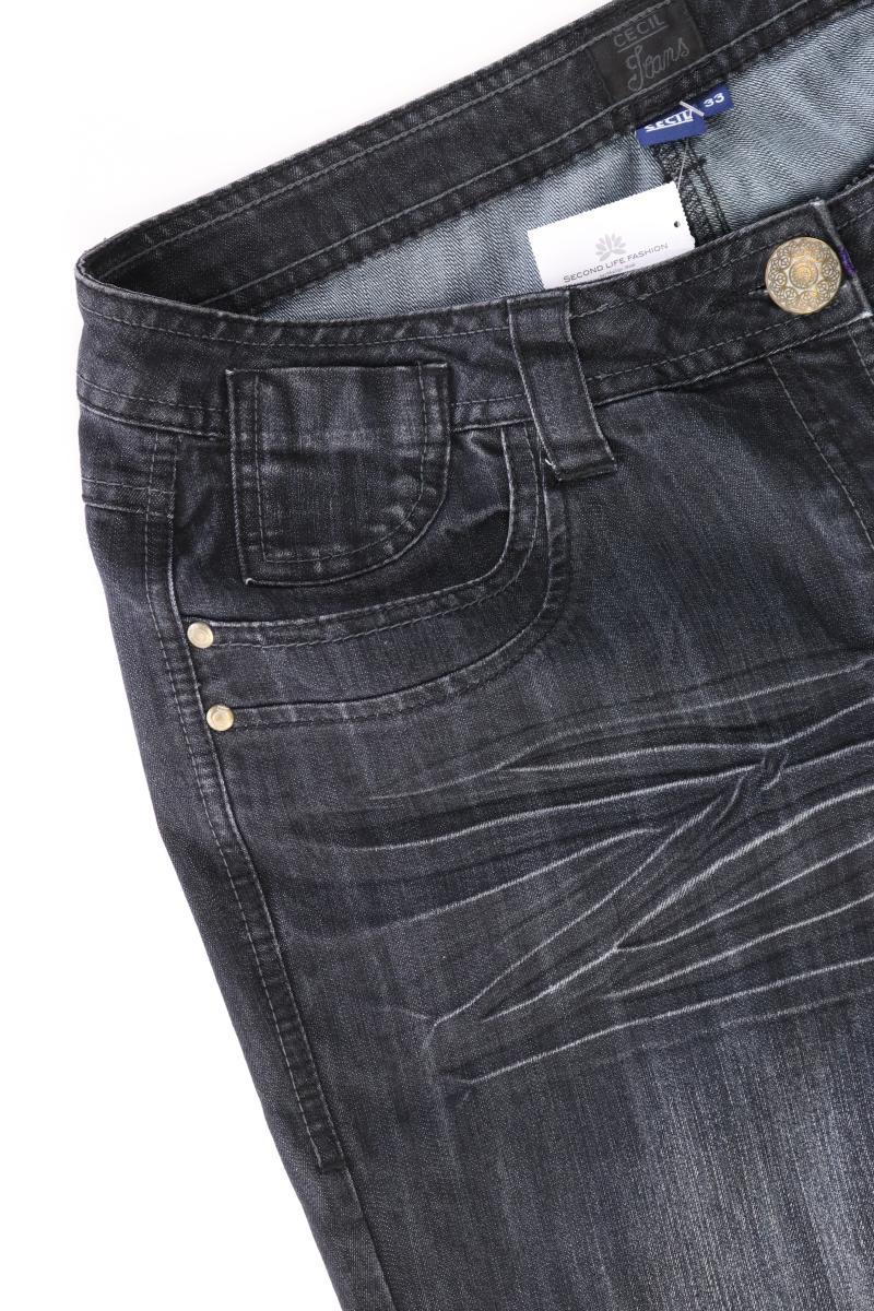Cecil Straight Jeans Gr. W33/L24 schwarz aus Baumwolle - Image 4