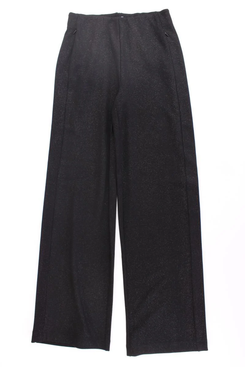 Gerry Weber Stoffhose Gr. 36 neuwertig mit Glitzer schwarz aus Viskose