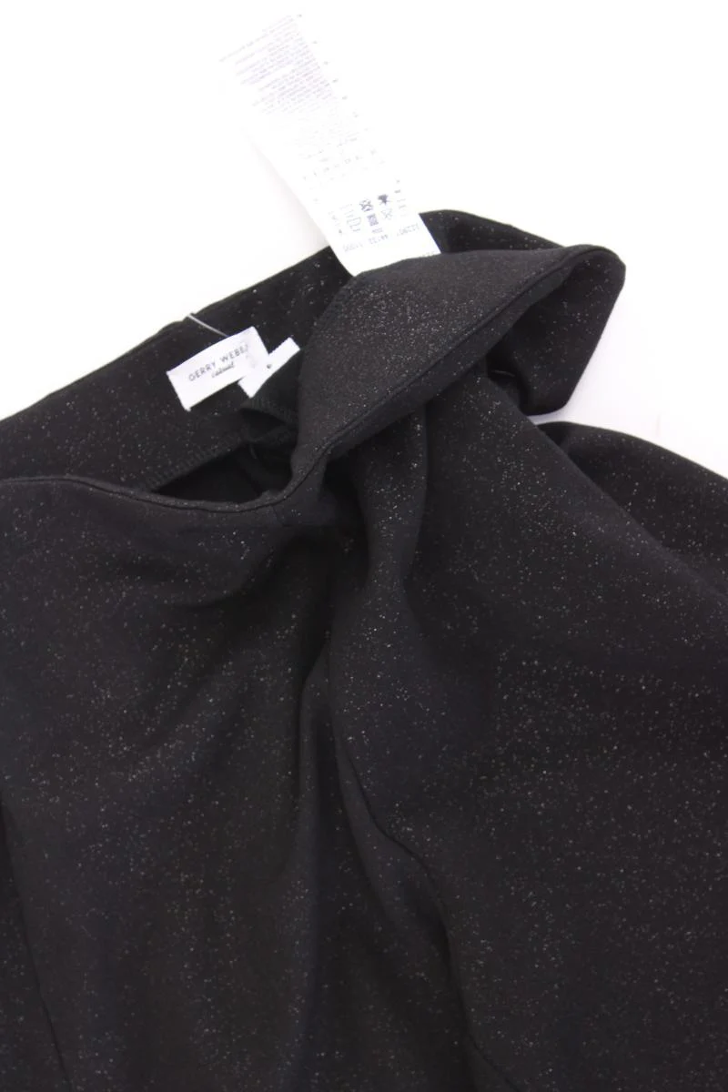 Gerry Weber Stoffhose Gr. 36 neuwertig mit Glitzer schwarz aus Viskose - Image 3