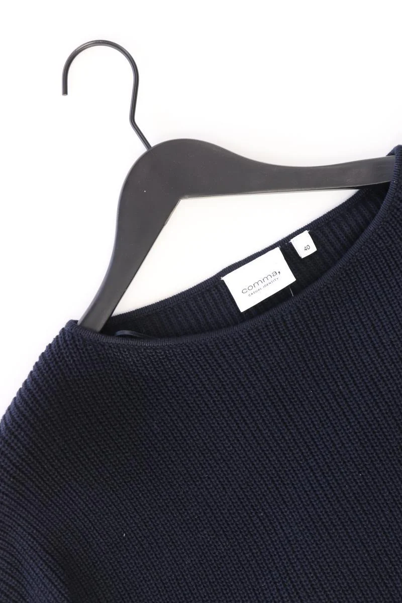 comma, Grobstrickpullover Gr. 40 blau - Image 3