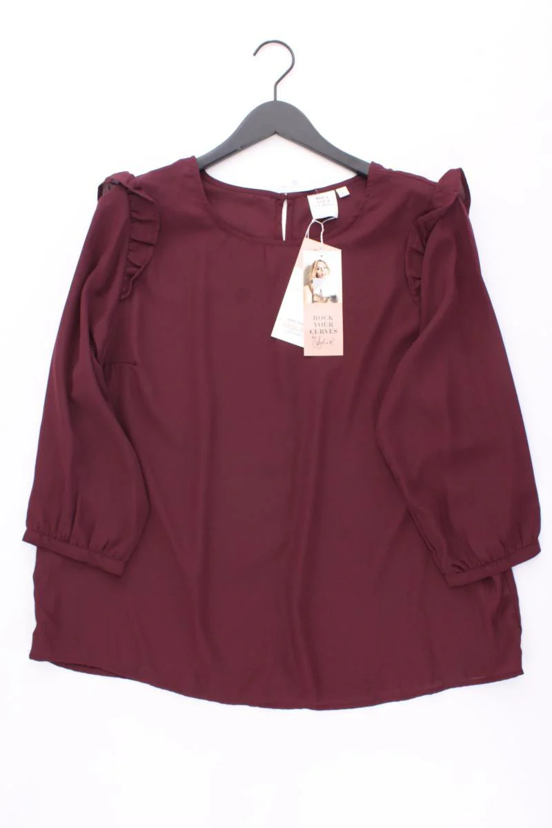 ROCK YOUR CURVES Classic Bluse Gr. 48/50 neu mit Etikett 3/4 Ärmel lila