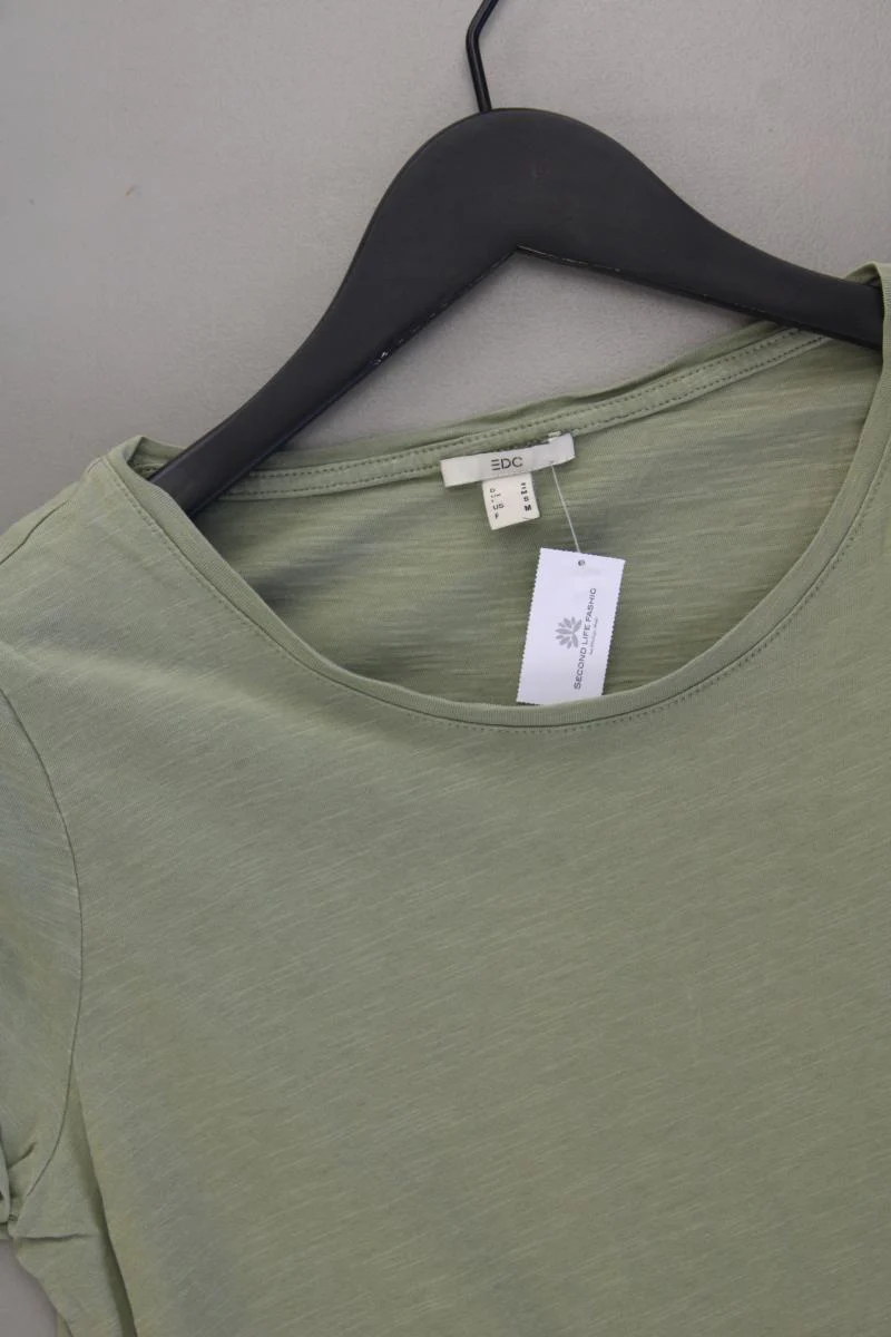 edc by Esprit T-Shirt Gr. S Kurzarm olivgrün aus Baumwolle - Image 2