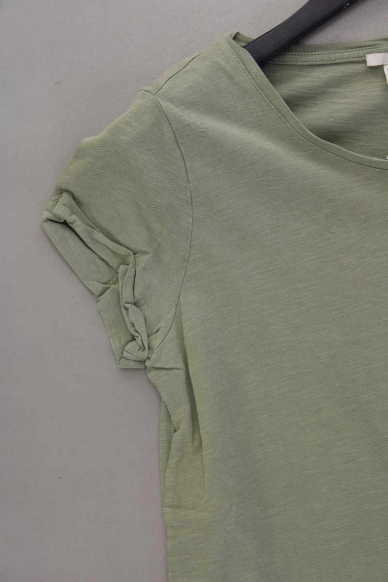 edc by Esprit T-Shirt Gr. S Kurzarm olivgrün aus Baumwolle - Image 3