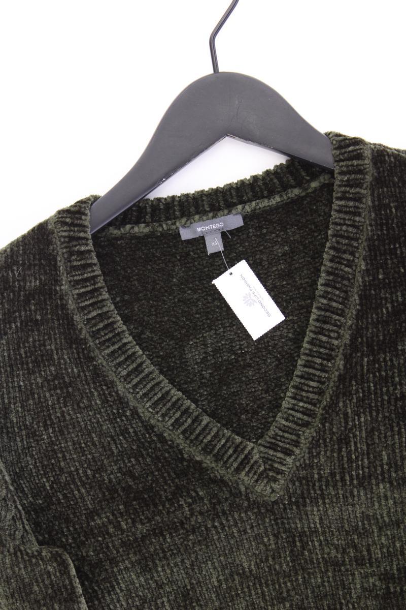 Montego Feinstrickpullover Gr. XS neuwertig olivgrün aus Polyester - Image 2