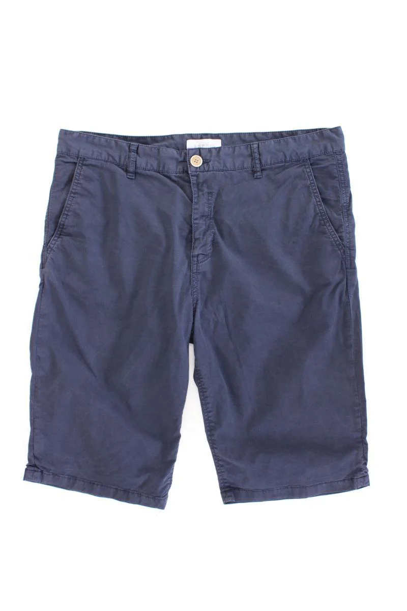Esprit Chino Shorts für Herren Gr. W33 blau aus Baumwolle