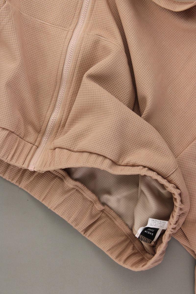 Shein Crop Sweatjacke Gr. XXL neuwertig Langarm braun aus Polyester - Image 2