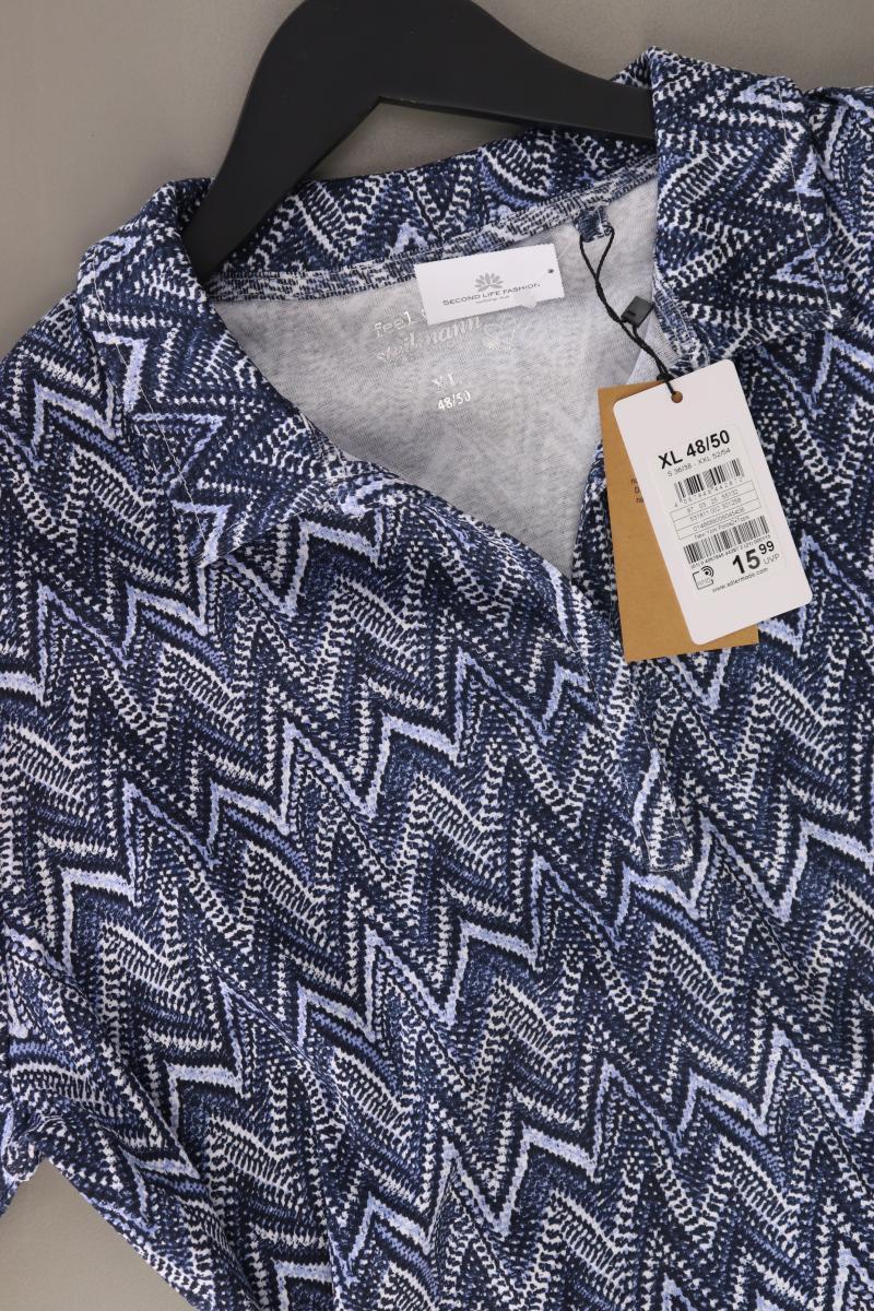Steilmann Poloshirt Gr. 48/50 neu mit Etikett Kurzarm blau aus Baumwolle - Image 2