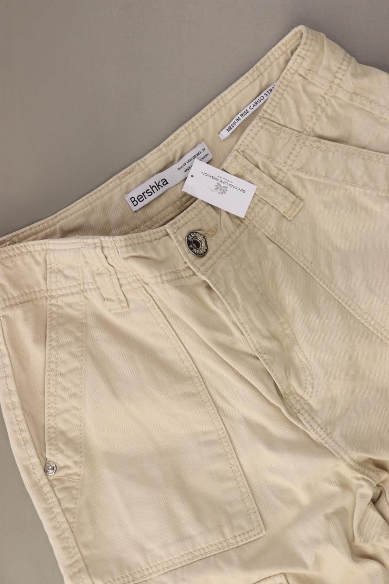 Bershka Cargohose Gr. 32 creme aus Baumwolle - Image 4