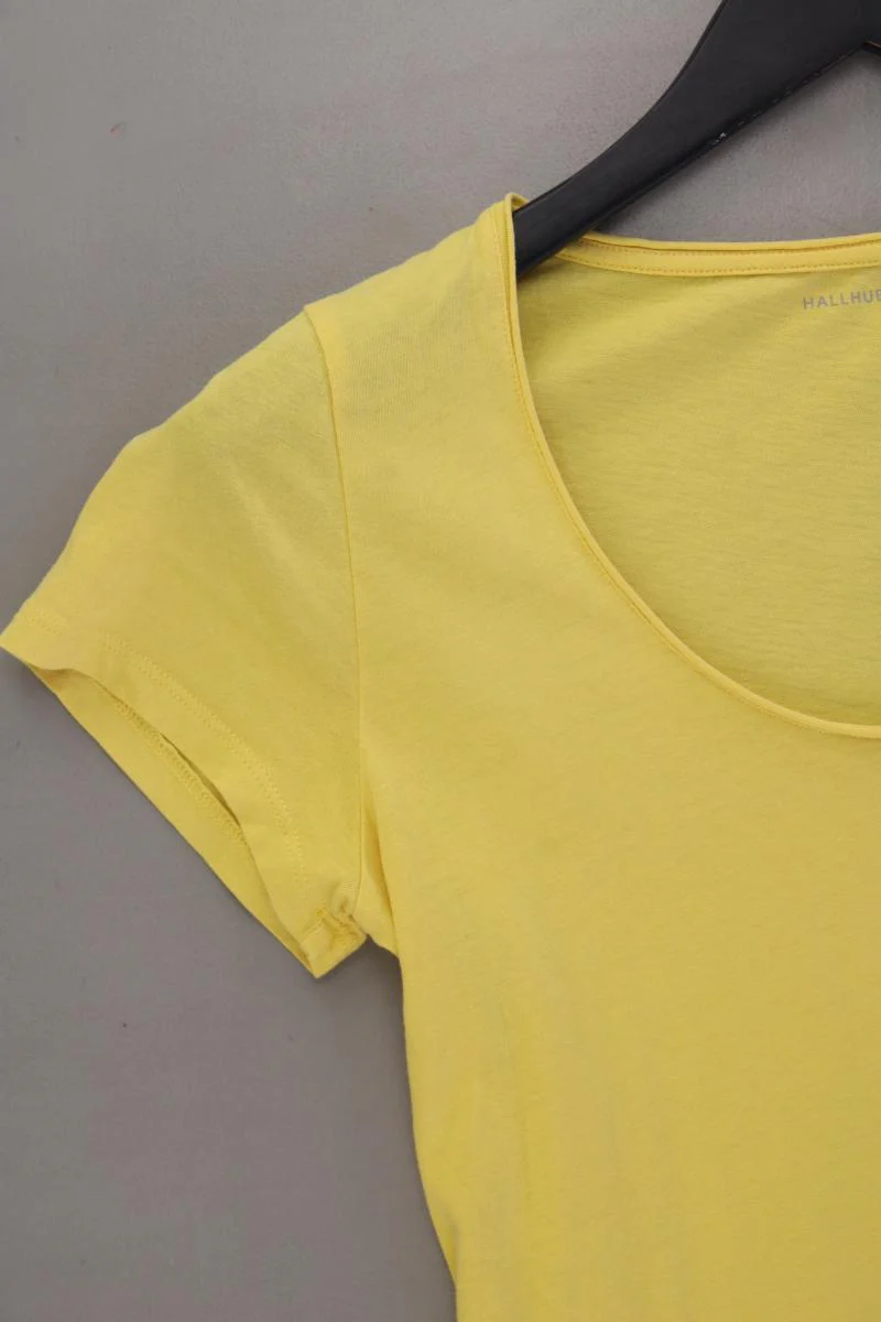 Hallhuber T-Shirt Gr. S Kurzarm gelb aus Baumwolle - Image 3