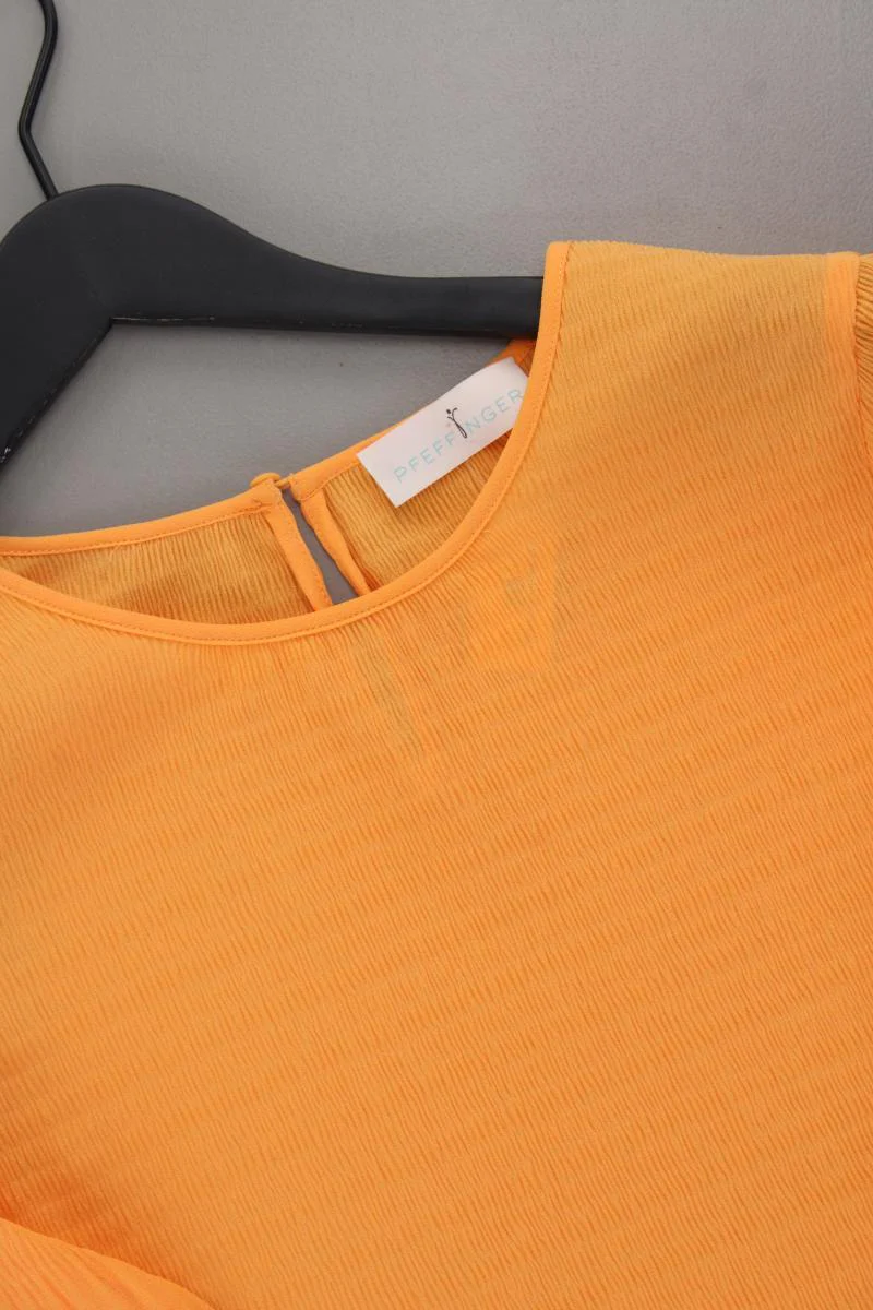 Pfeffinger Kurzarmbluse Gr. 36 neuwertig orange aus Polyester - Image 2