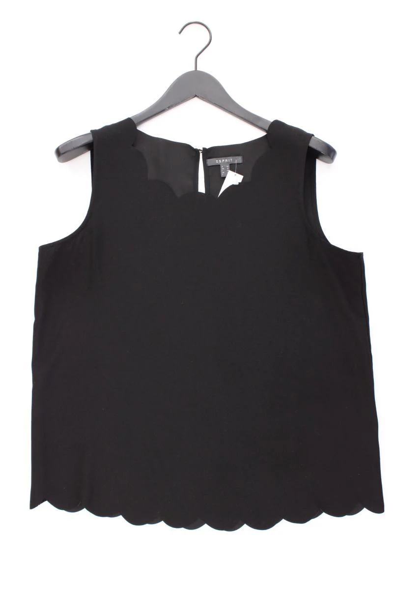 Esprit Ärmellose Bluse Gr. 42 neuwertig schwarz aus Polyester