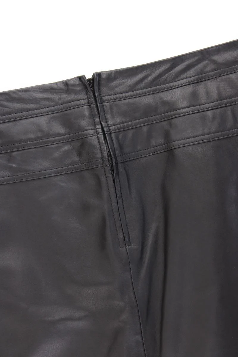 Betty Barclay Vintage Lammlederrock Gr. 42 schwarz - Image 3
