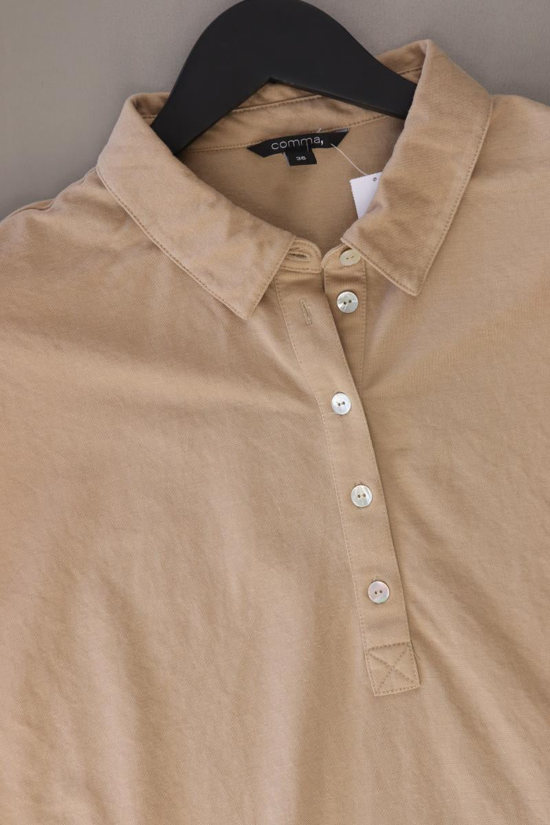 comma, Poloshirt Gr. 36 Kurzarm braun aus Viskose - Image 2
