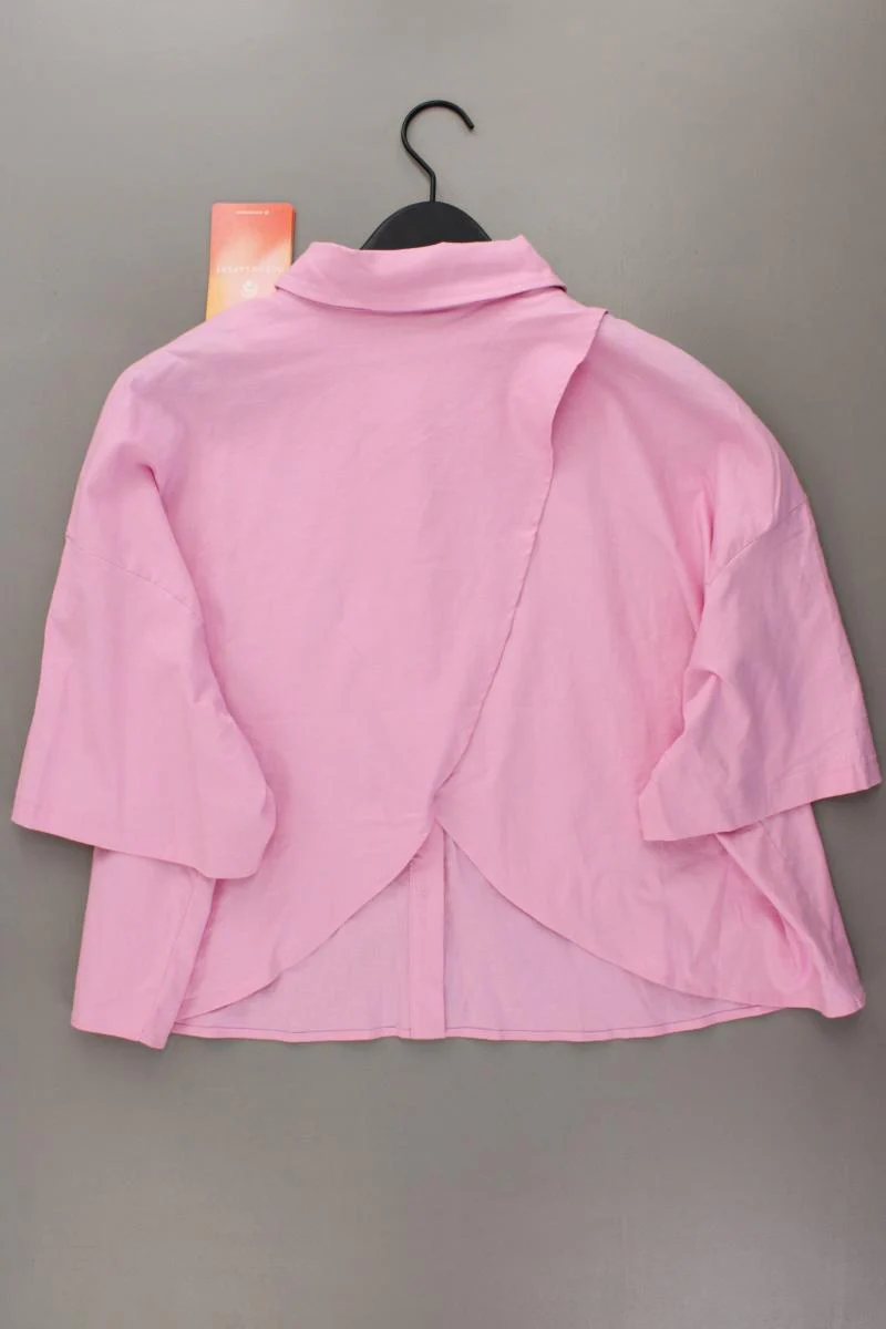 oceans apart Leinenbluse Gr. XXL neu mit Etikett Kurzarm rosa - Image 4
