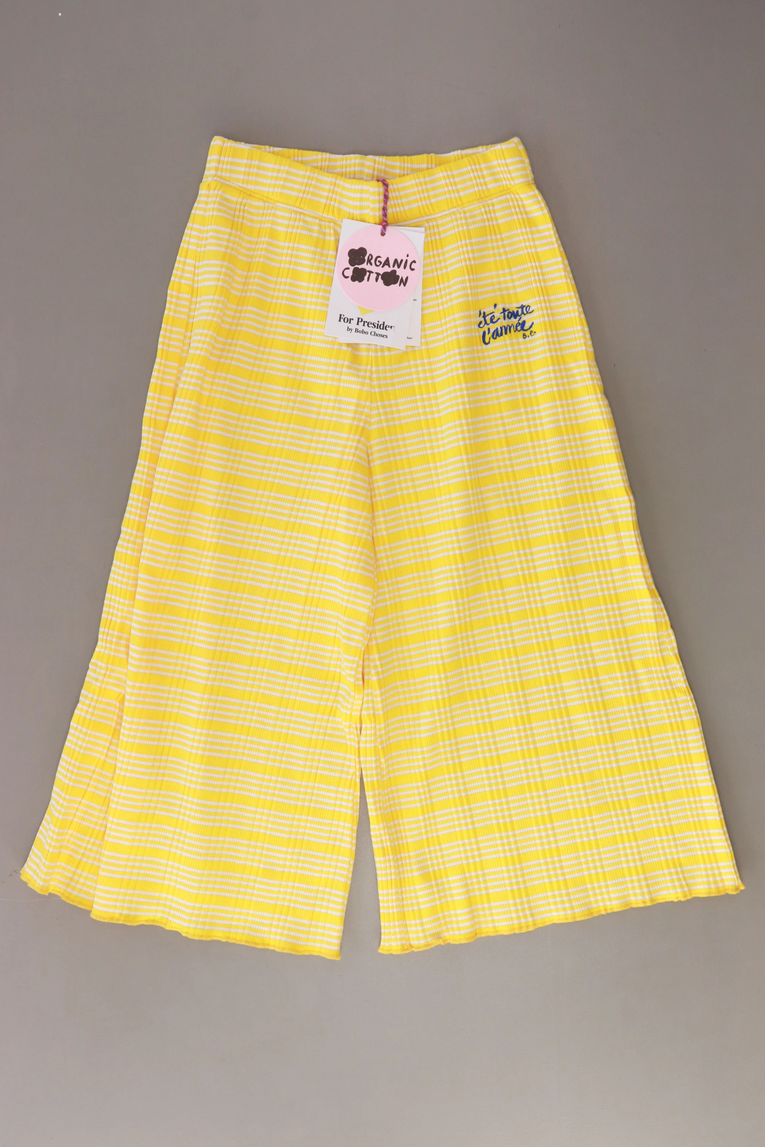 Bobo Choses Kinder Hose "Striped Culotte" gelb Größe 6-7 Jahre, 122cm neu mit Etikett