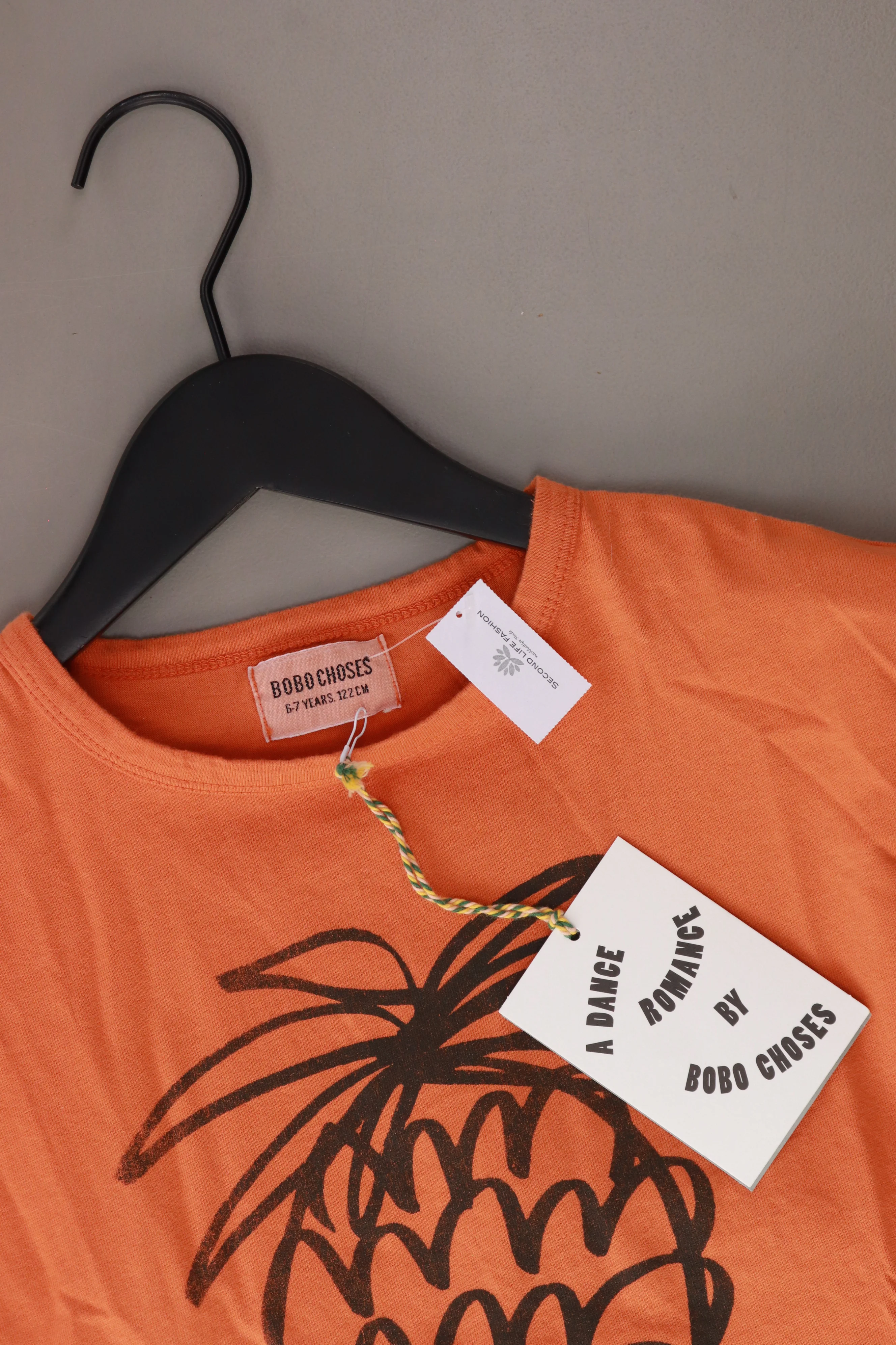 Bobo Choses Kinder Printshirt orange Größe 6-7 Jahre, 122 cm neu mit Etikett - Image 3