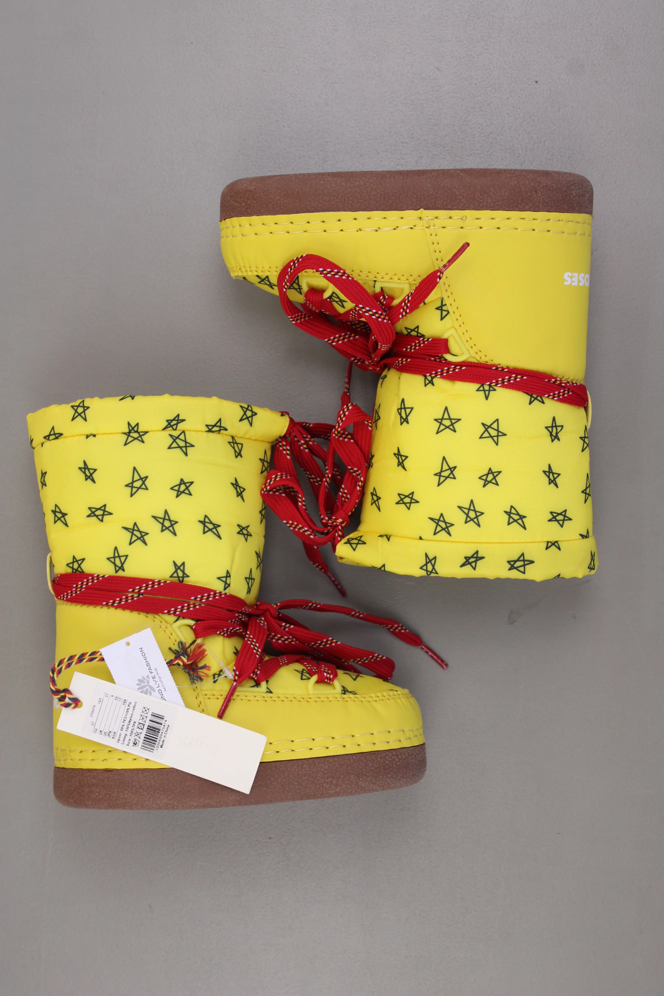 Bobo Choses Kinder Schneestiefel Stiefel gelb Größe 27 neu mit Etikett - Image 2