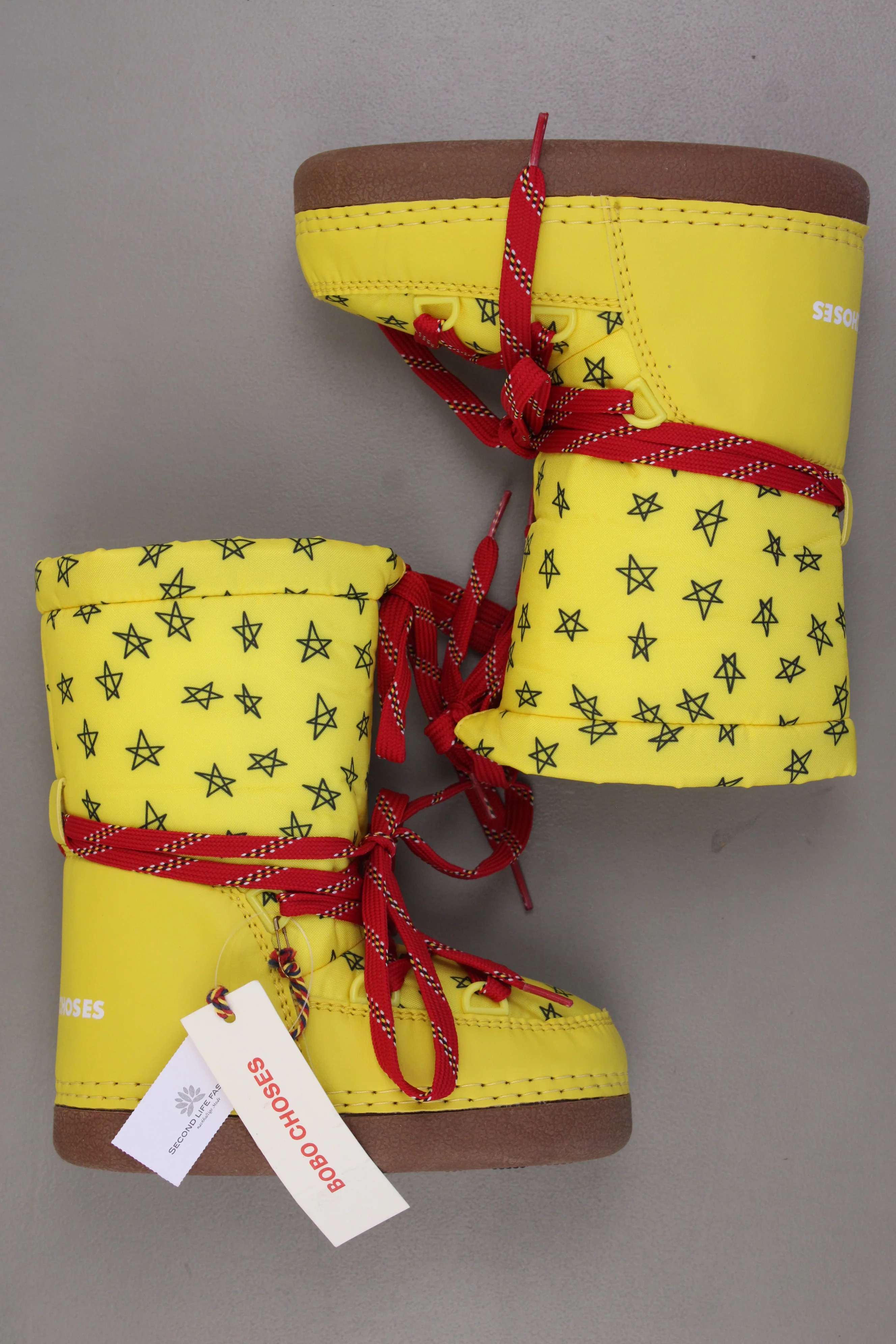 Bobo Choses Kinder Schneestiefel Stiefel gelb Größe 28 neu mit Etikett - Image 2