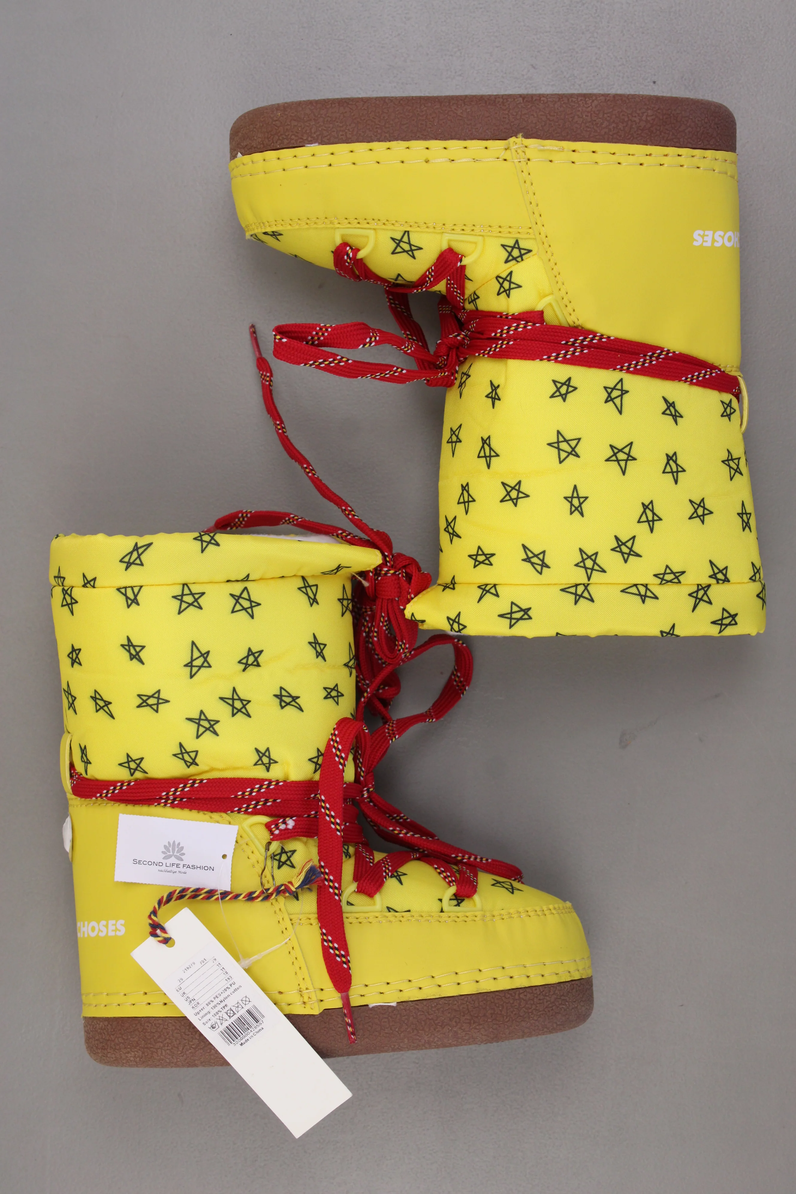 Bobo Choses Kinder Schneestiefel Stiefel gelb Größe 29 neu mit Etikett - Image 2