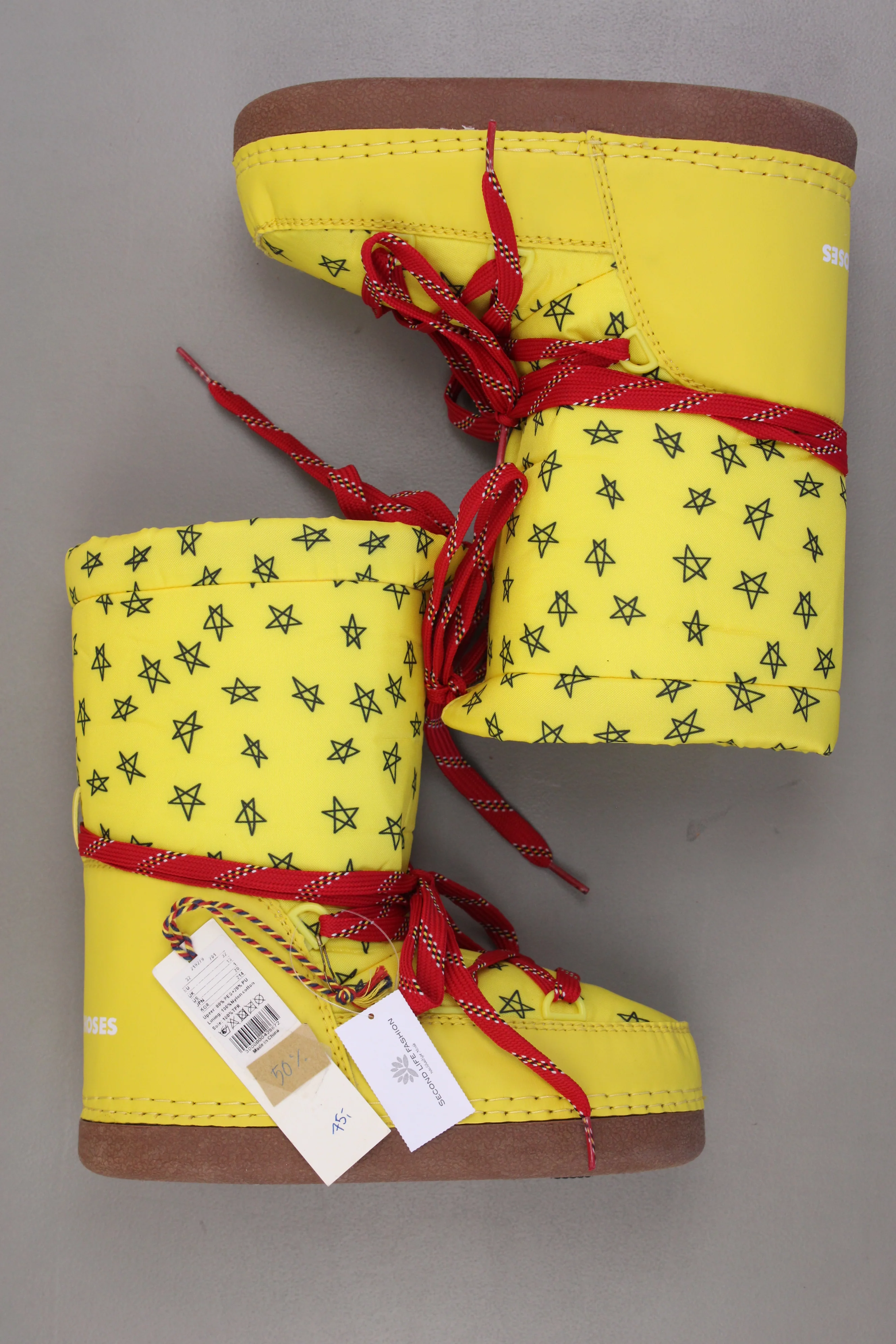 Bobo Choses Kinder Schneestiefel Stiefel gelb Größe 32 neu mit Etikett - Image 2