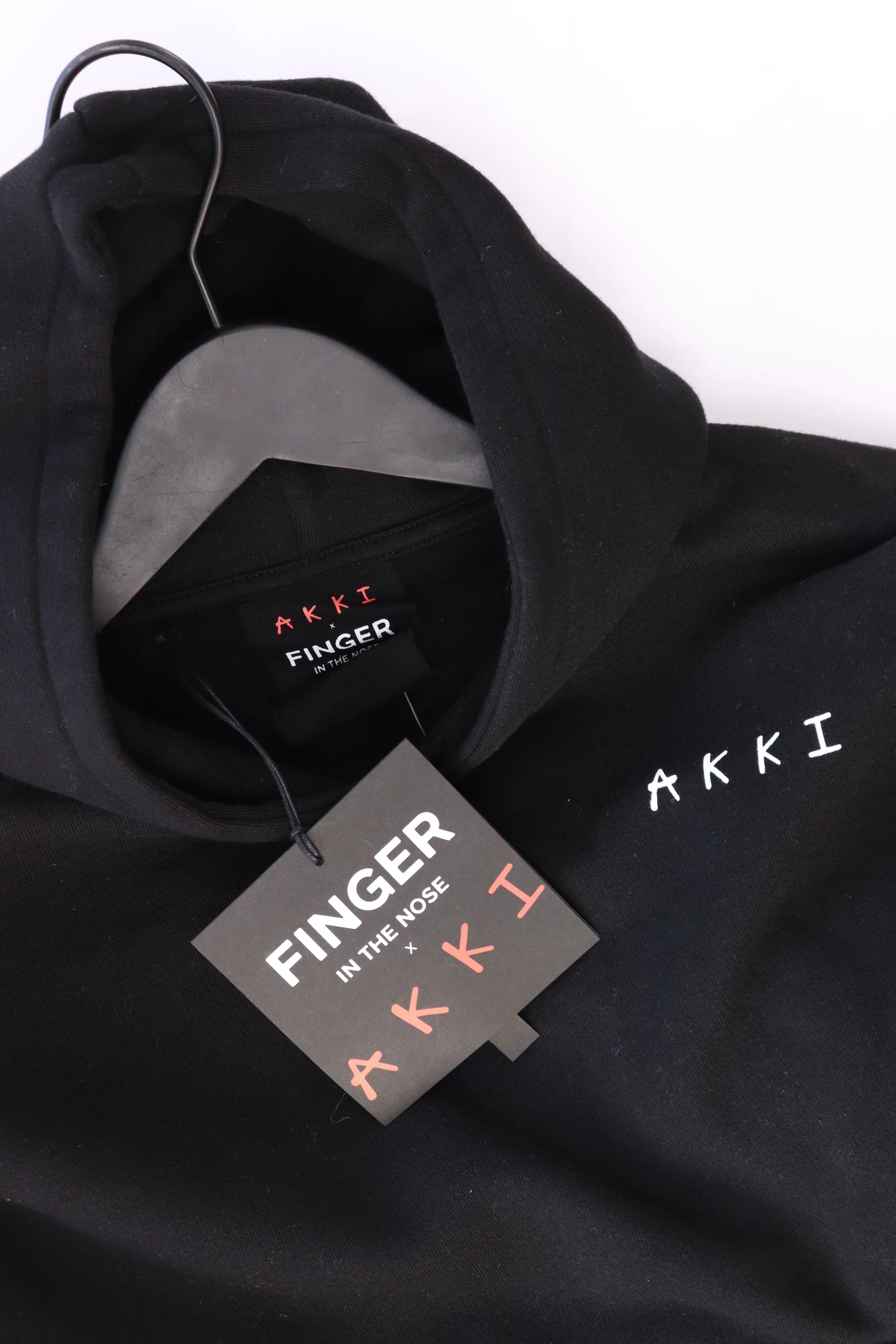 Finger in the nose x Akki Kinder Kapuzenpullover Limited Edition schwarz Größe 10-11 Jahre, 148cm neu mit Etikett - Image 3