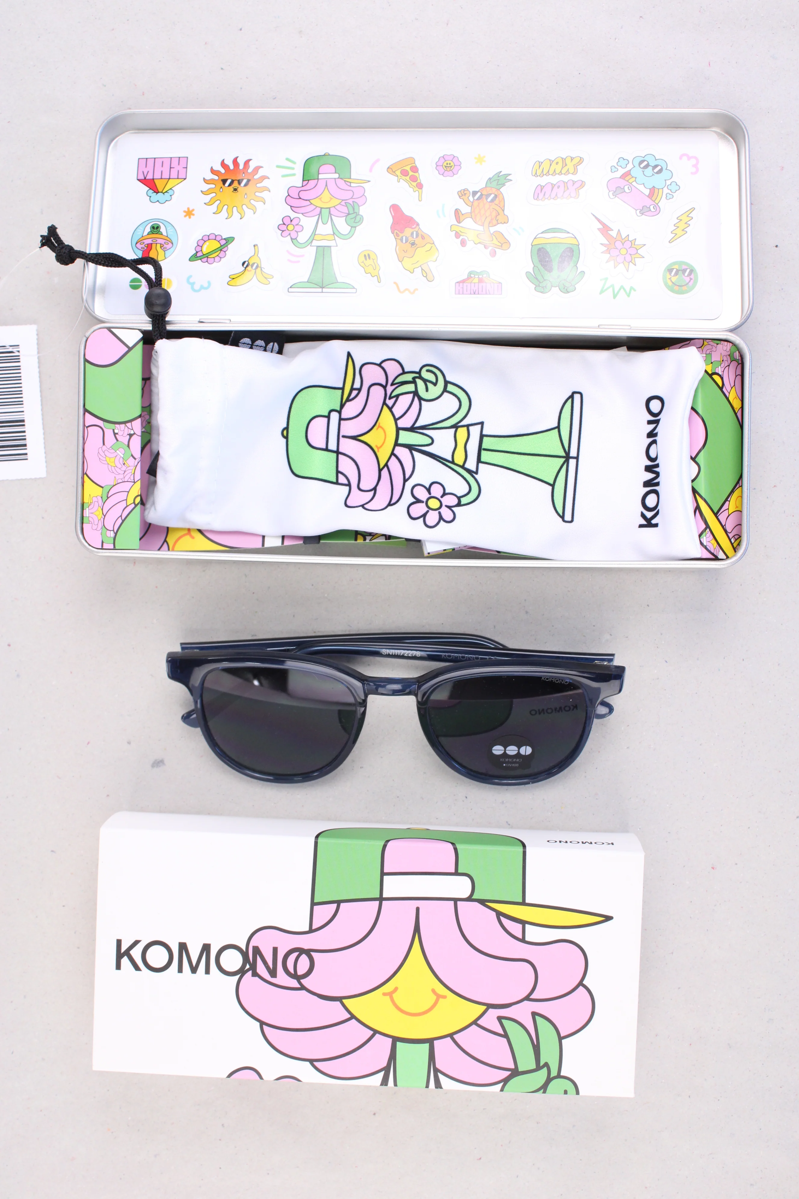 Komono Kinder Sonnenbrille Modell The Francis UV400 blau Größe Onesize