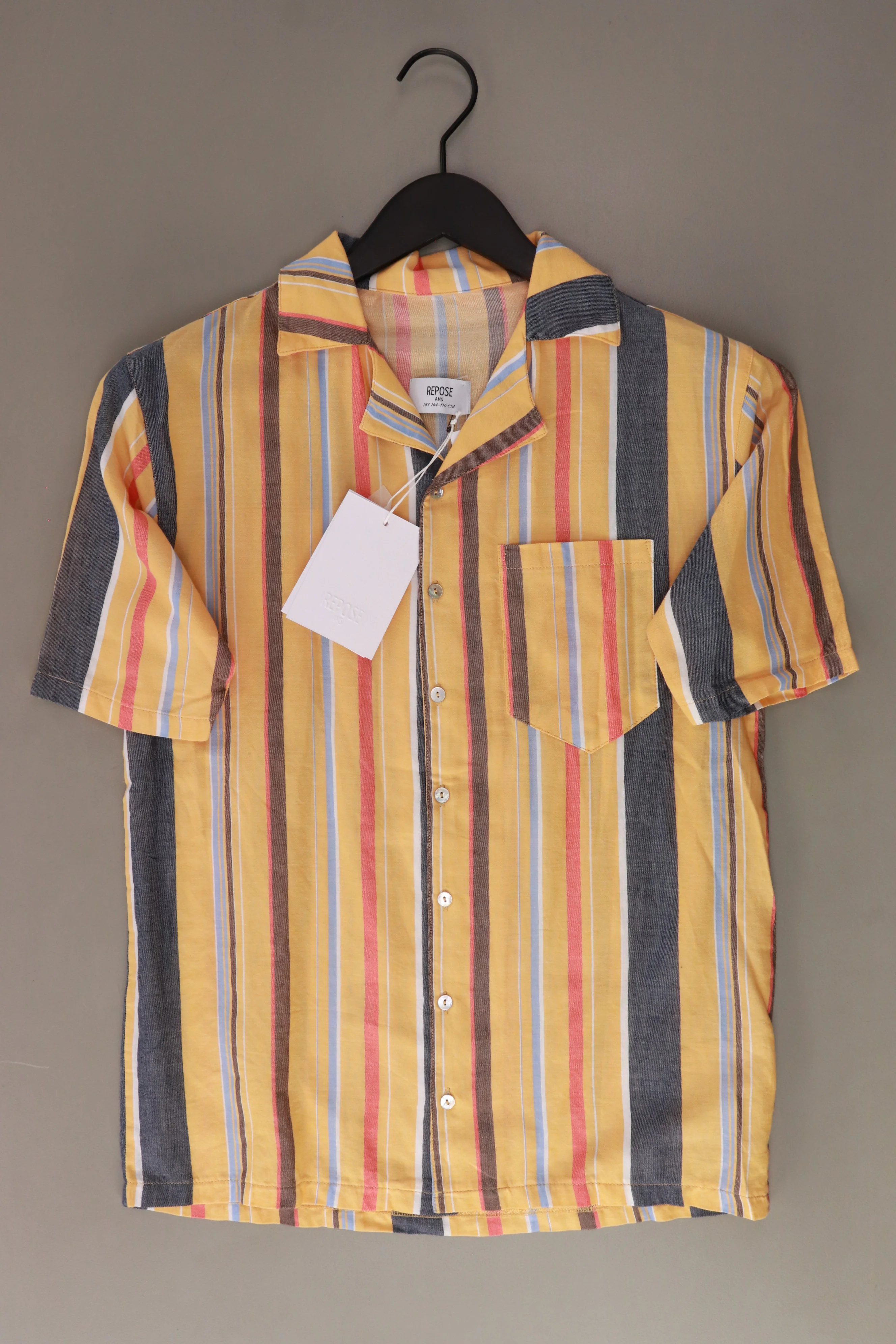 Repose AMS Kinder Hemd "Boxy Shirt" orange Größe 14 Jahre, 164 - 170 cm neu mit Etikett