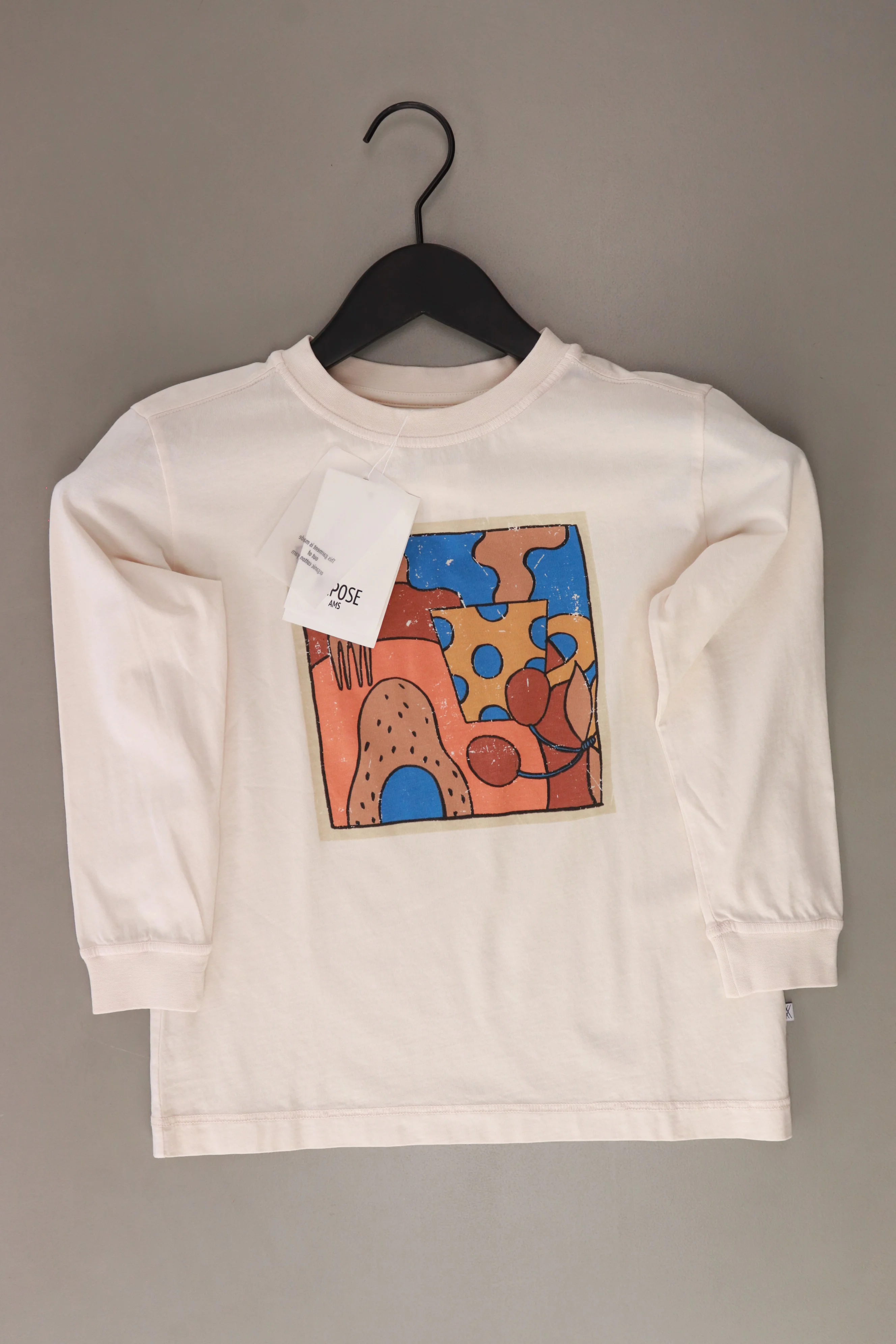 repose AMS Kinder Shirt "long sleeve sand pearl" creme Größe 6 Jahre neu mit Etikett