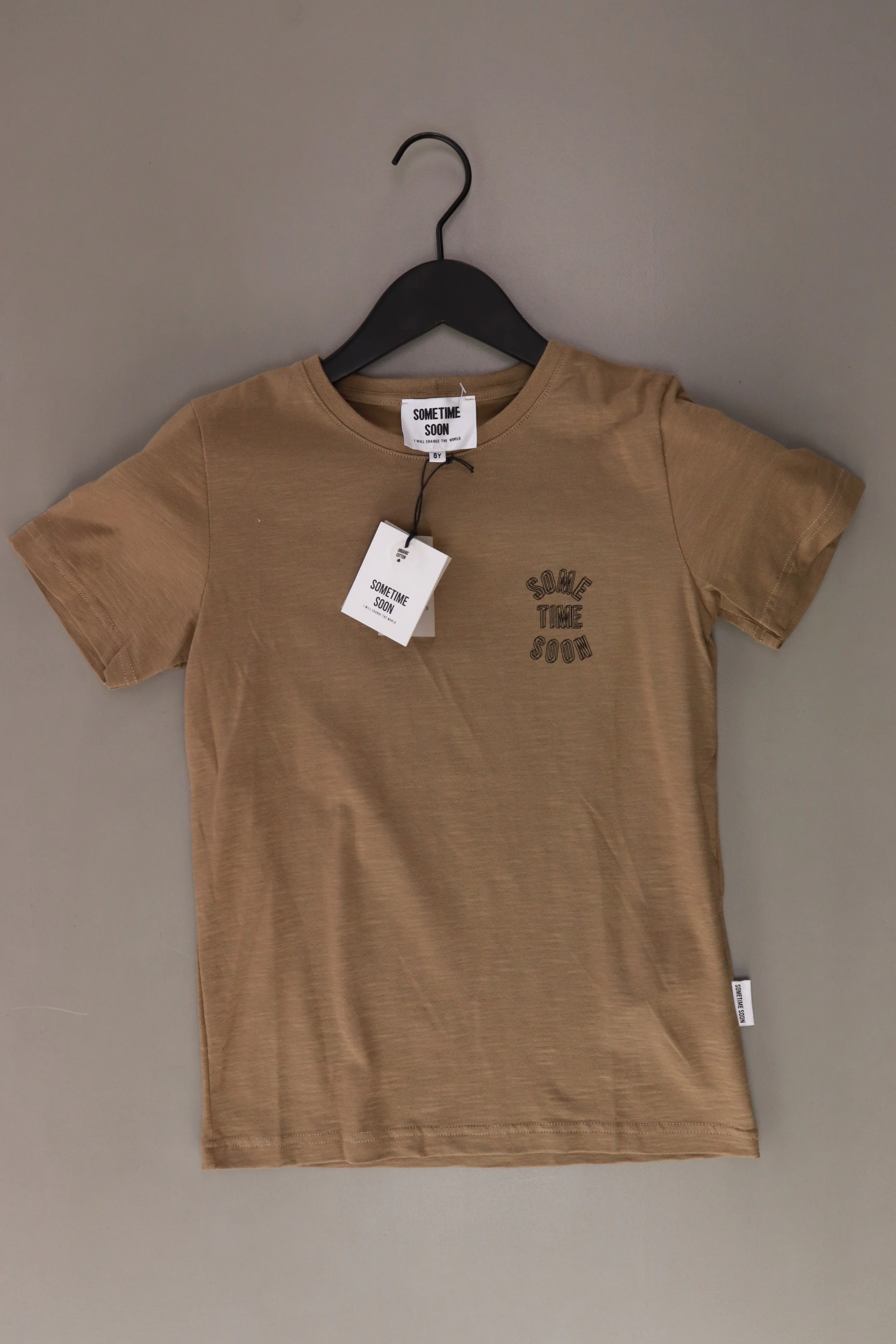 Sometime soon Kinder Printshirt braun Größe 8 Jahre neu mit Etikett
