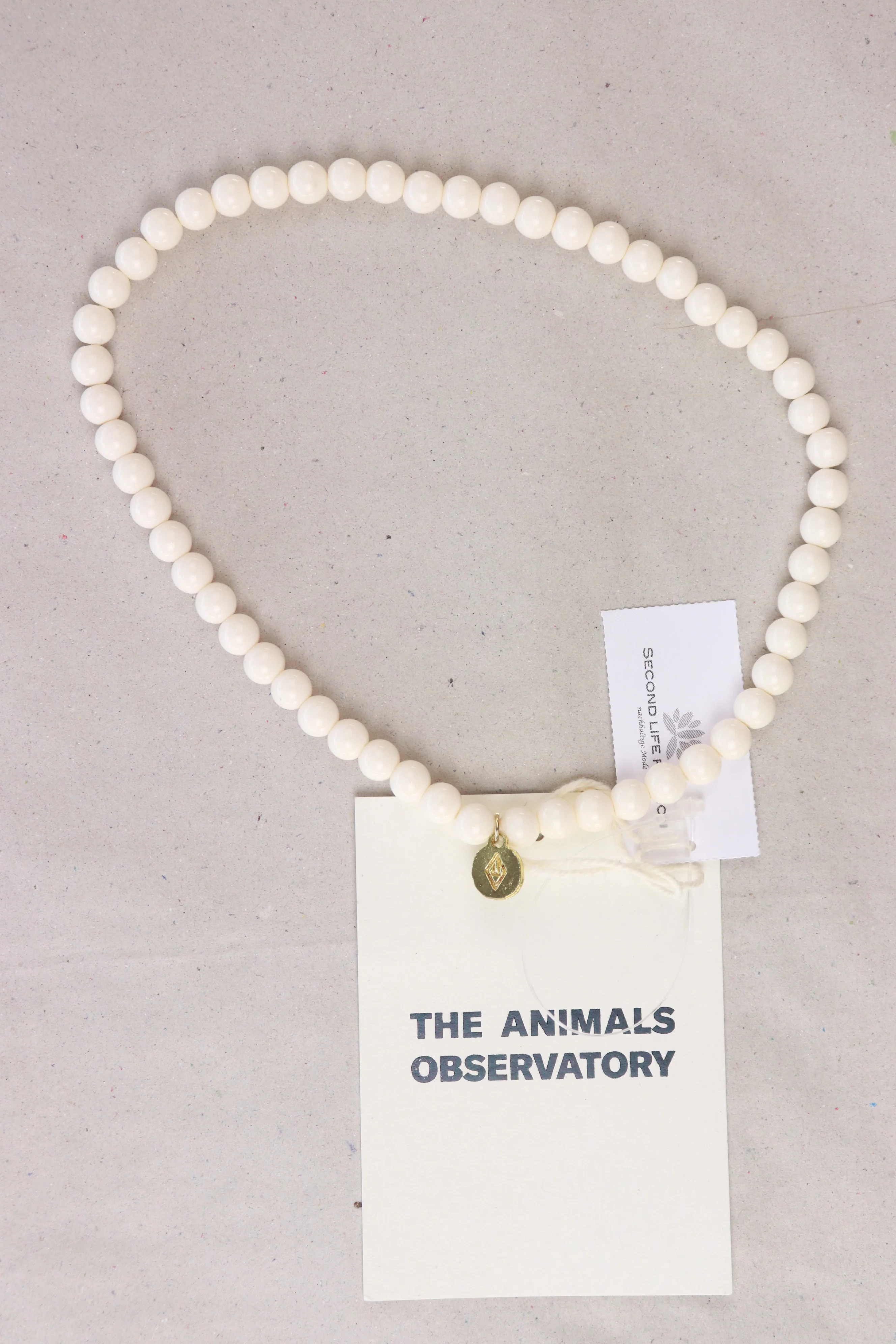 The Animal Observatory iguana onesize necklace Kinder Halskette weiß Größe Onesize neu mit Etikett