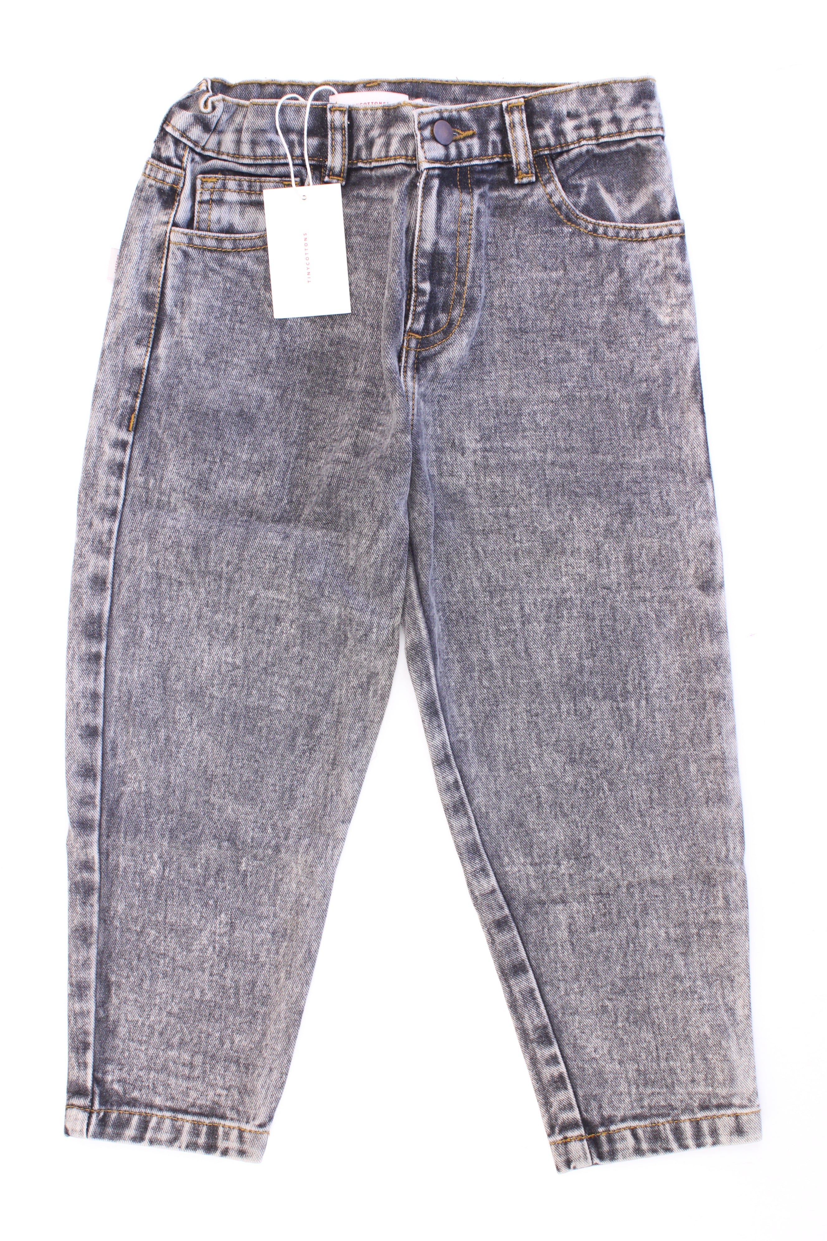 Tiny Cottons Kinder Jeans Baggy Jeans Snowy Black grau Größe 6 Jahre neu mit Etikett