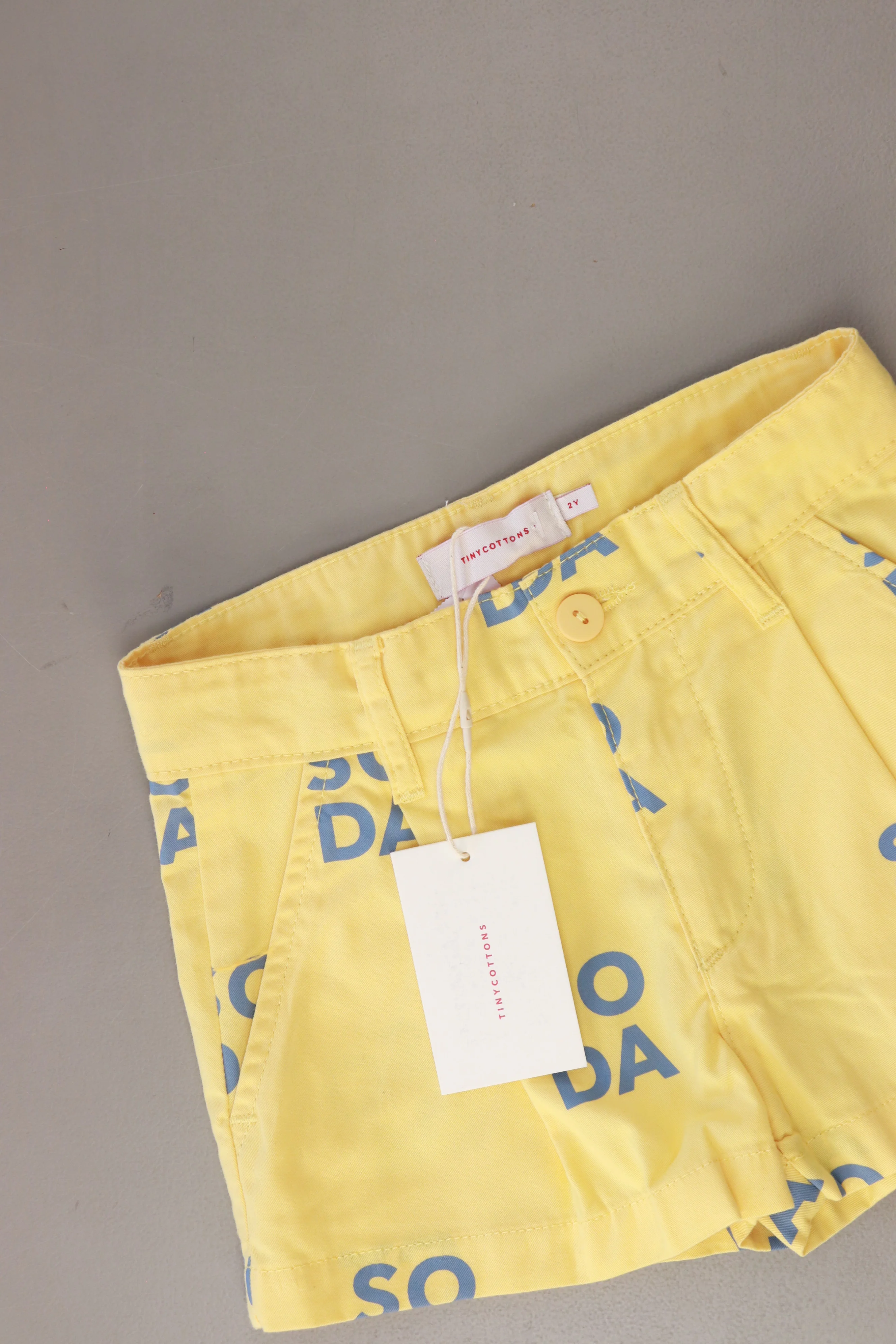 Tiny Cottons Kinder Shorts "soda pleat" gelb Größe 2 Jahre neu mit Etikett - Image 3
