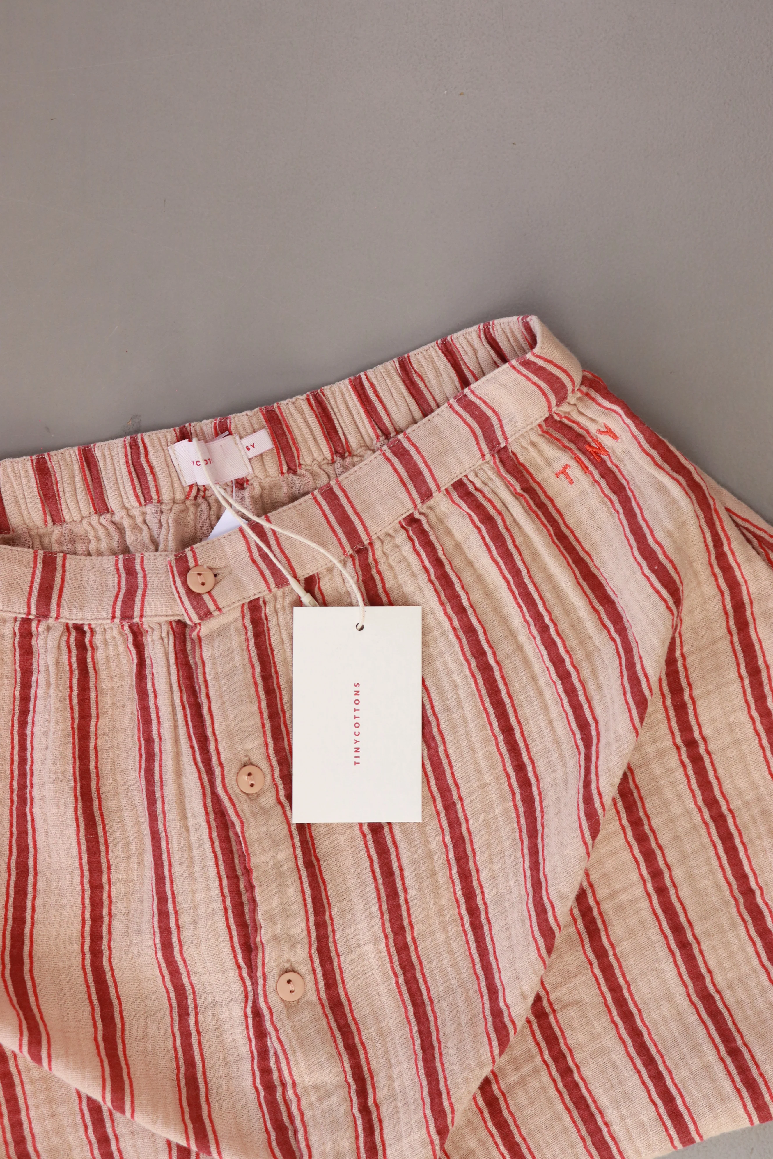 Tiny Cottons "retro stripes" midi skirt Kinder Rock creme Größe 6 Jahre neu mit Etikett - Image 3