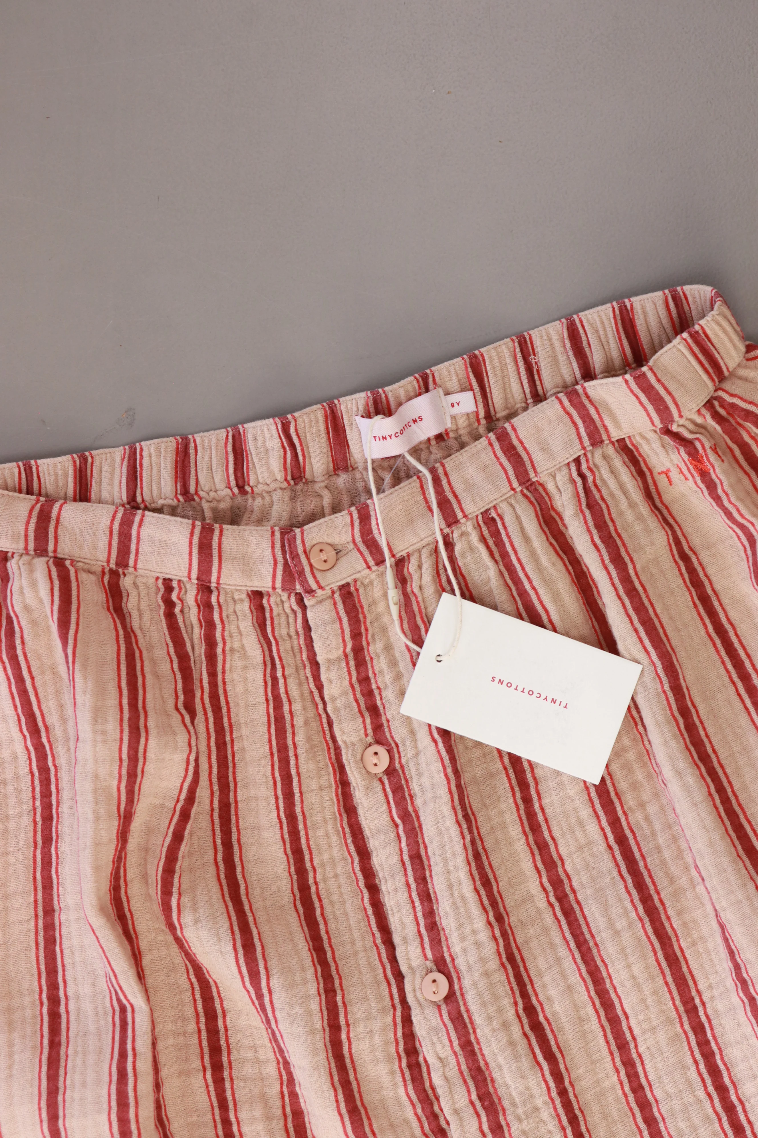 Tiny Cottons "retro stripes" midi skirt Kinder Rock creme Größe 8 Jahre neu mit Etikett - Image 3