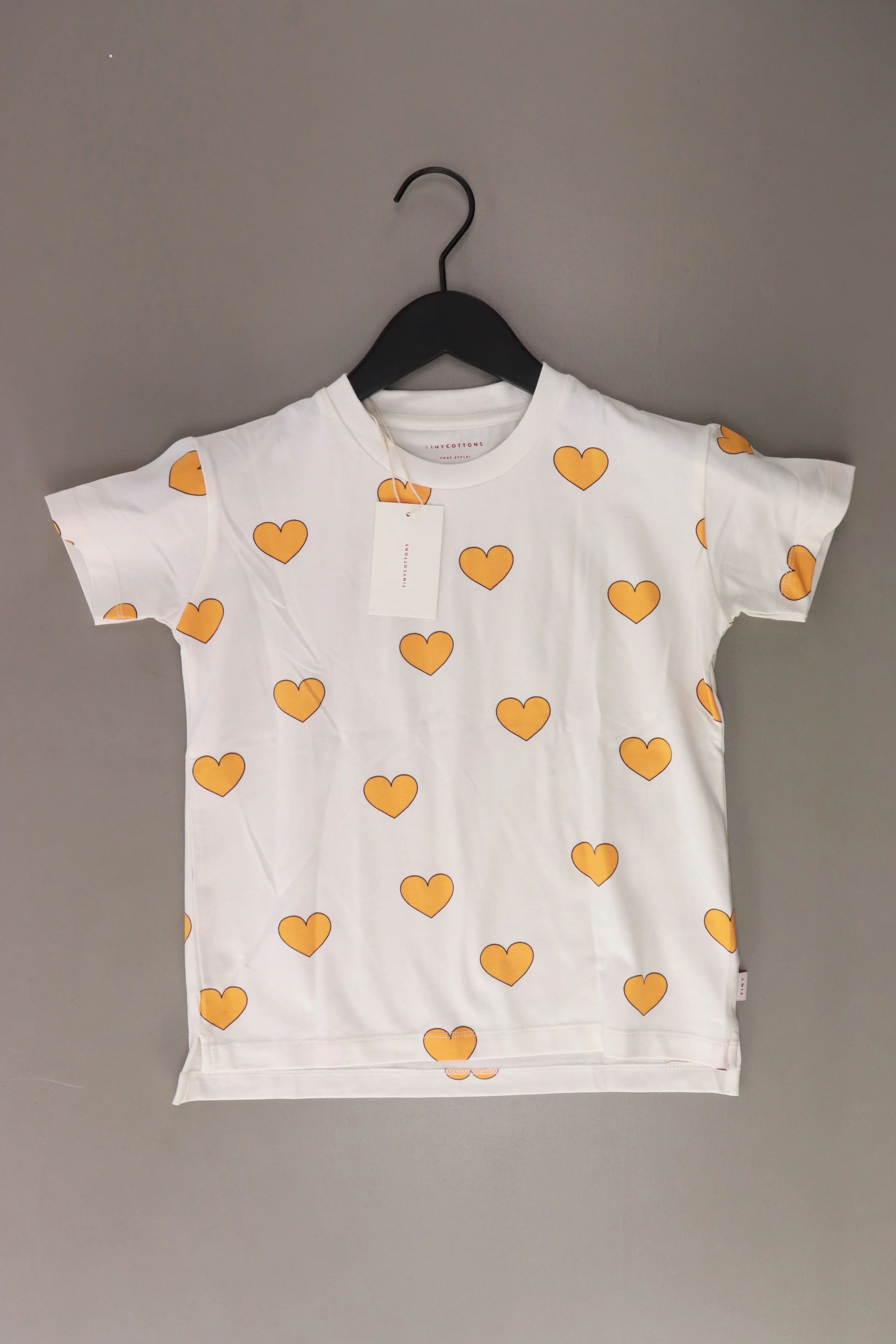tinycottons Kinder Printshirt "hearts tee" weiß Größe 6 Jahre neu mit Etikett
