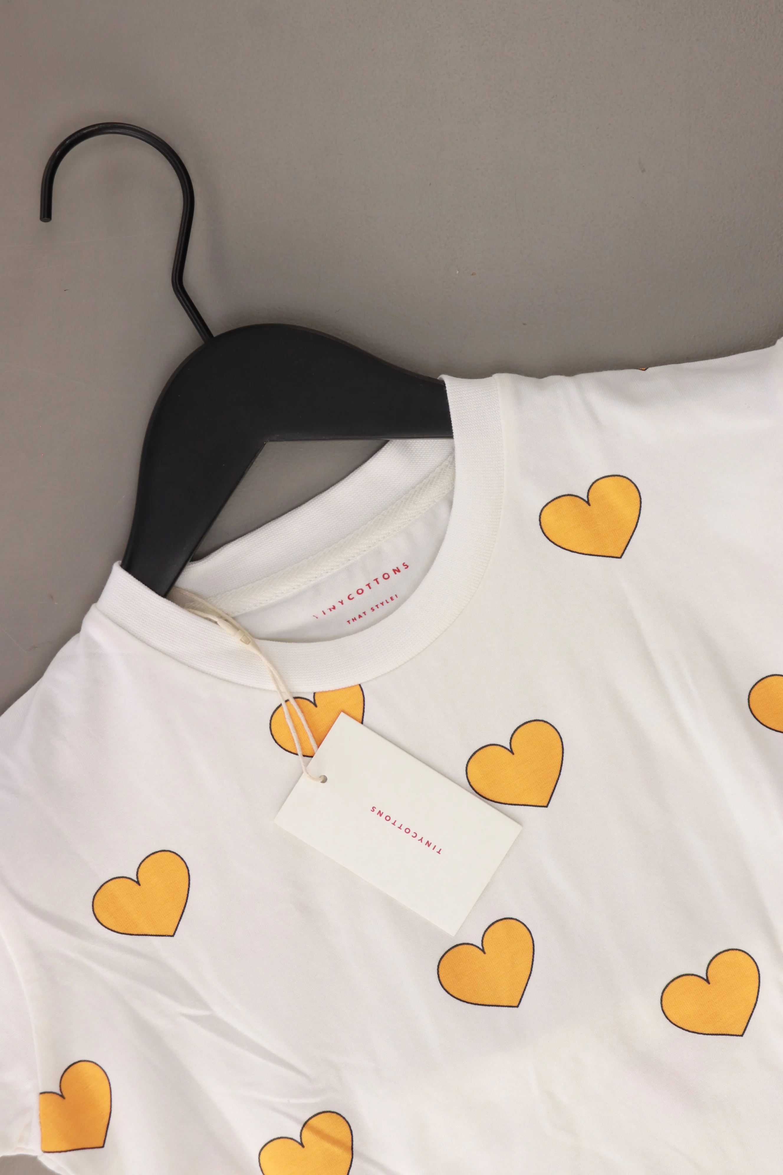 tinycottons Kinder Printshirt "hearts tee" weiß Größe 6 Jahre neu mit Etikett - Image 3