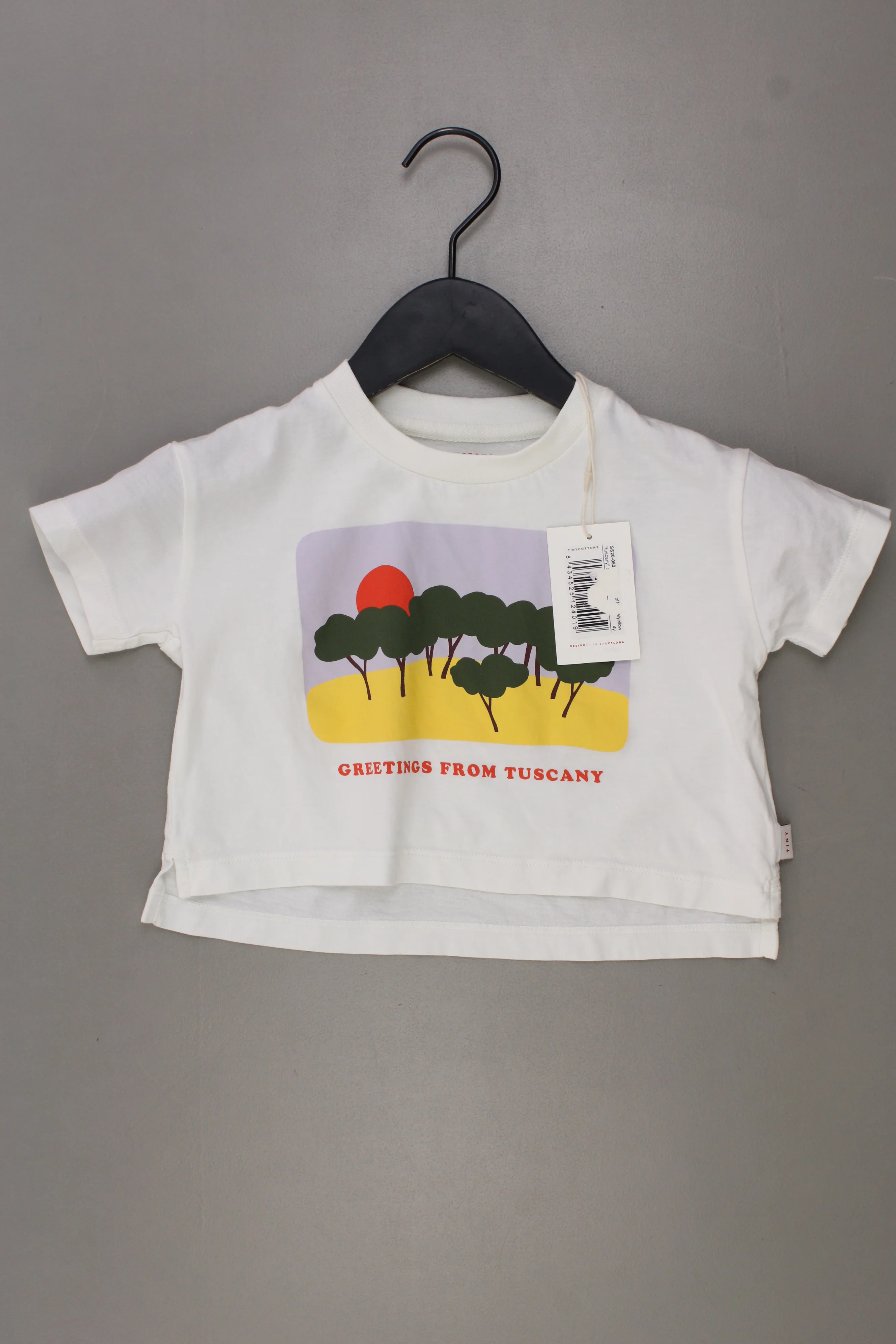 tinycottons Kinder Shirt "Tuscany" weiß Größe 4 Jahre