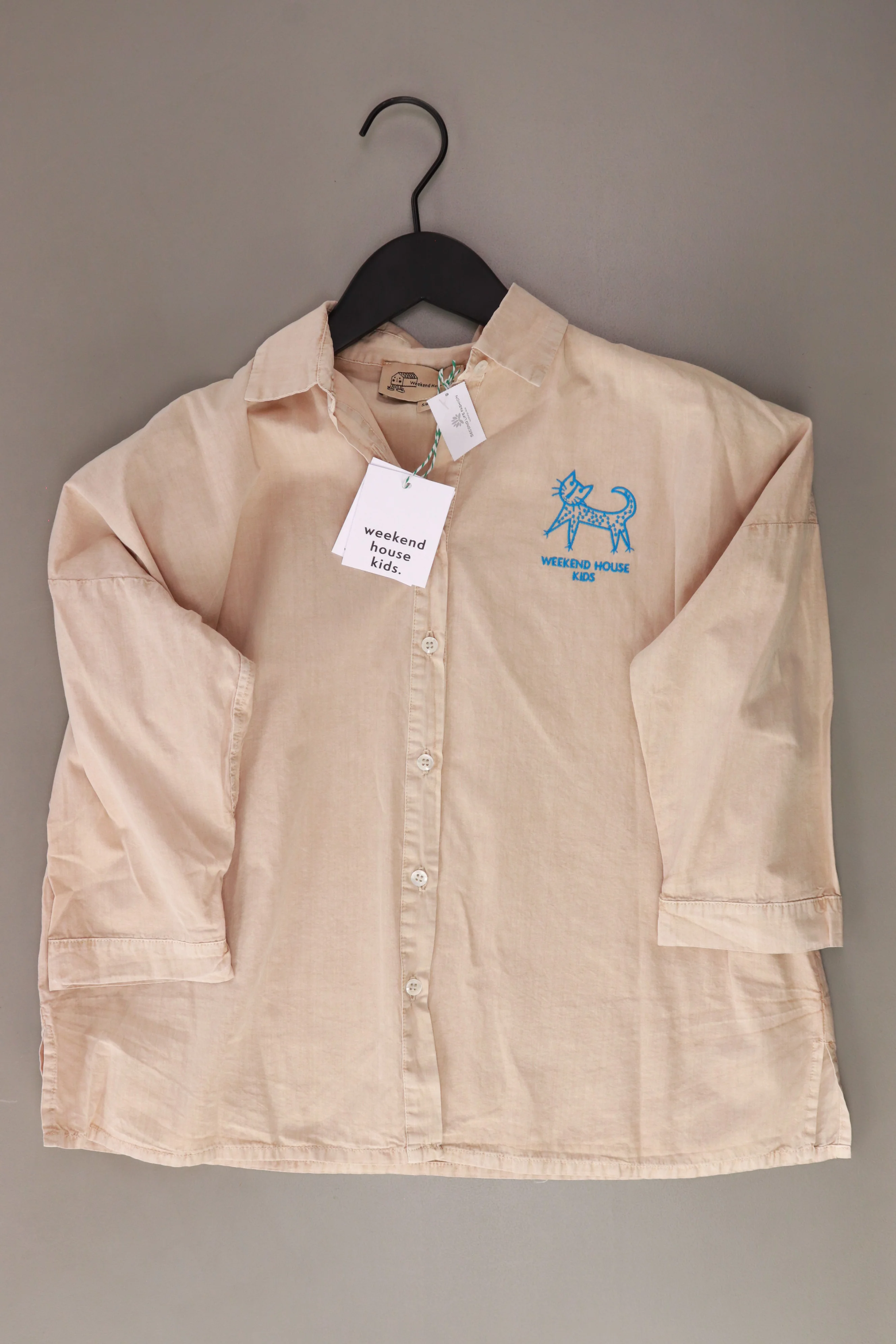 weekend house kids Kinder Bluse "cat shirt" creme Größe 5-6 Jahre neu mit Etikett