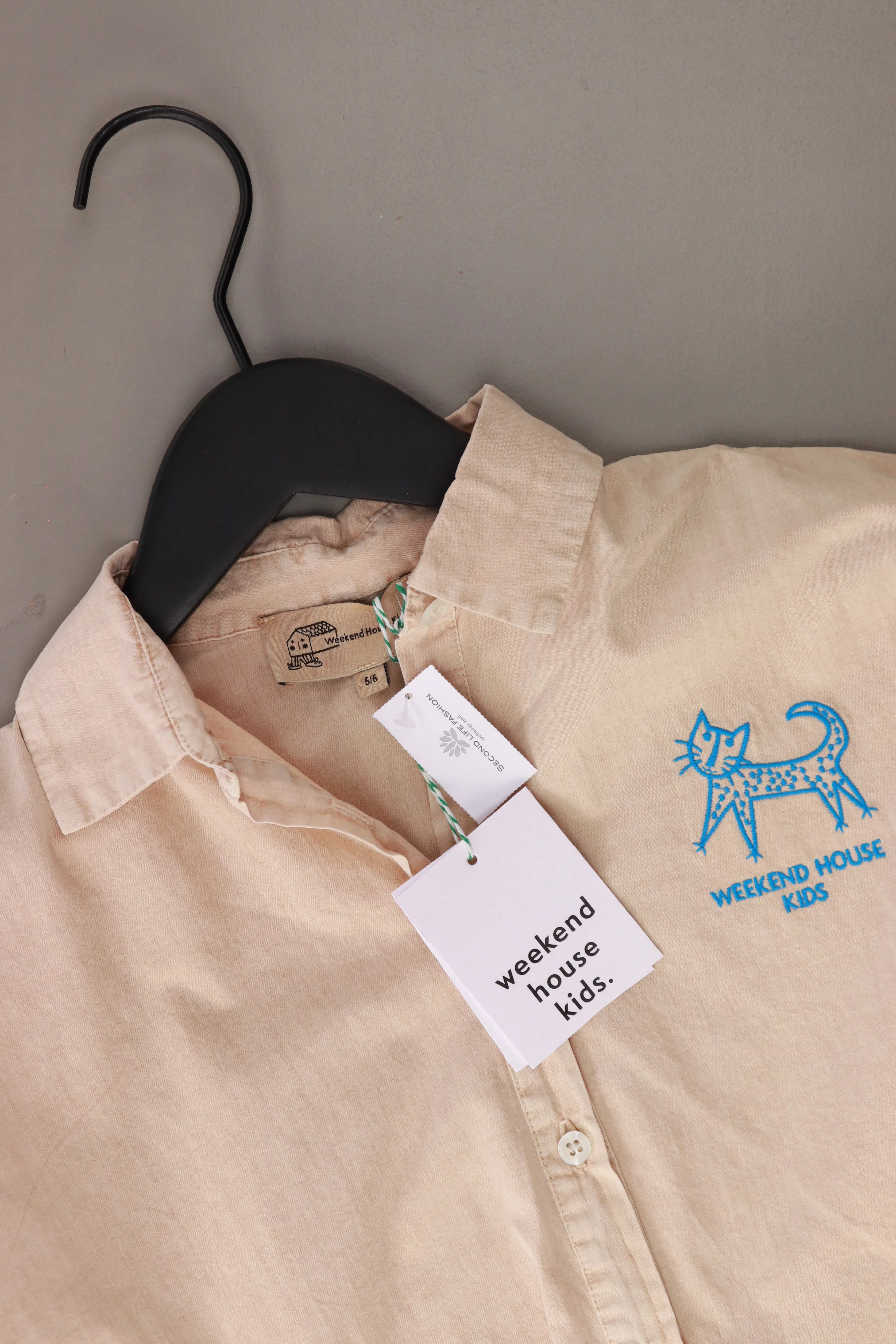 weekend house kids Kinder Bluse "cat shirt" creme Größe 5-6 Jahre neu mit Etikett - Image 3
